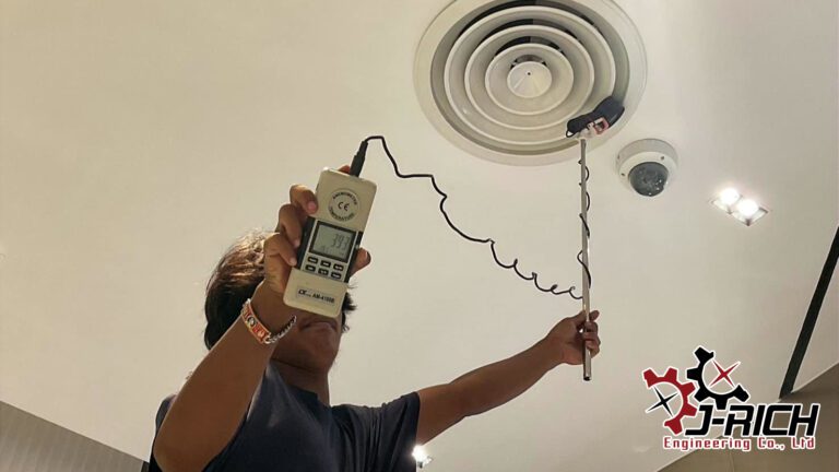 ตรวจสอบ ระบบท่อส่งลมเย็น ธนาคารกรุงศรีฯ