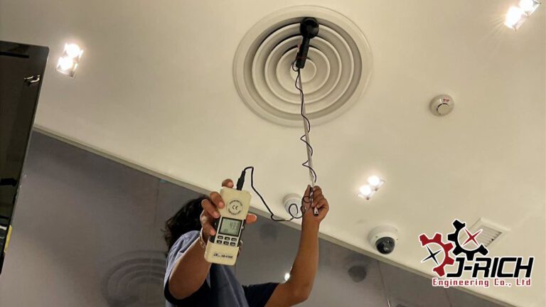 ตรวจสอบ ระบบท่อส่งลมเย็น ธนาคารกรุงศรีฯ