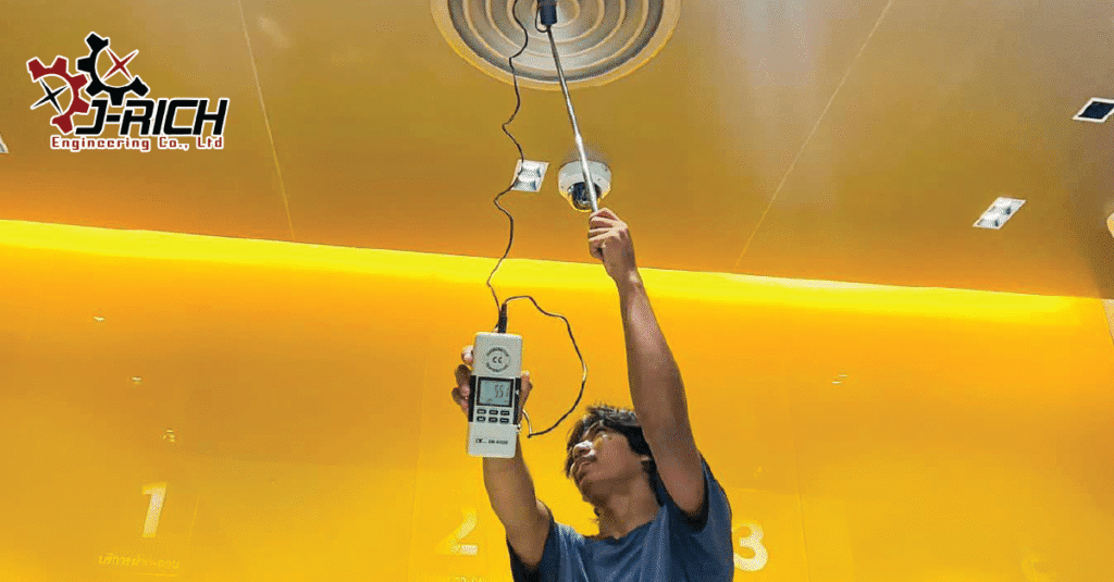 ตรวจสอบ ระบบท่อส่งลมเย็น ธนาคารกรุงศรีฯ