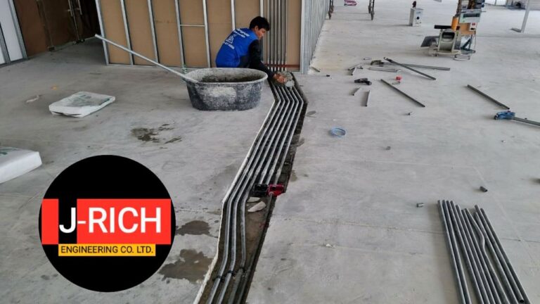 ติดตั้ง ระบบไฟฟ้า และ ท่อดักท์ อาคารวานิสา ชิดลม