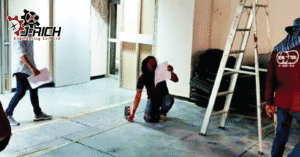 ติดตั้งระบบดับเพลิง Line marking อาคารปิโตรเลียมจุฬา