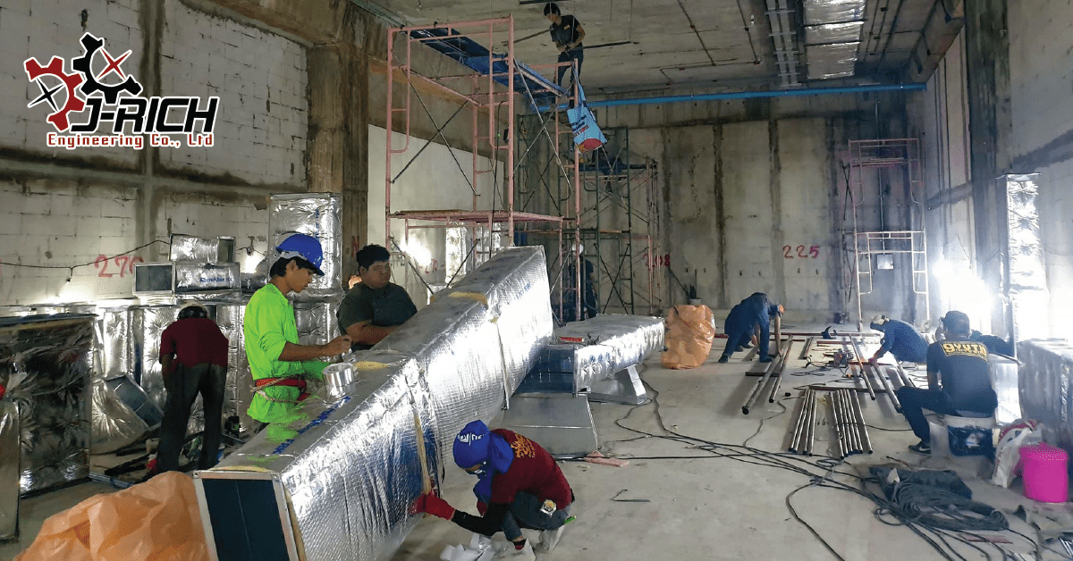 ติดตั้ง ระบบท่อดักท์ ดับเพลิง ไฟฟ้า เดอะมอลล์บางแค