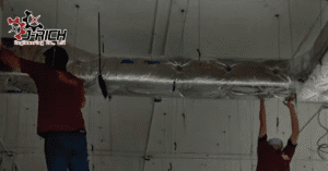 งานติดตั้ง ท่อดักท์ อาคารเพลินจิตเซนเตอร์ - Ductwork installation at Ploenchit Center.