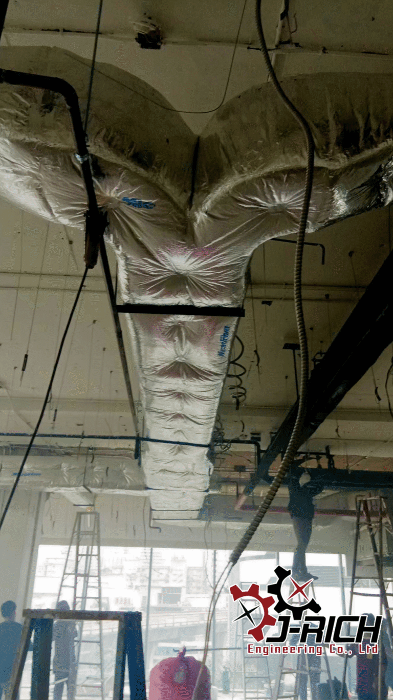 งานติดตั้ง ท่อดักท์ อาคารเพลินจิตเซนเตอร์